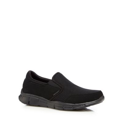 Skechers Big and tall black 'equalizer persistent' slip-on shoes